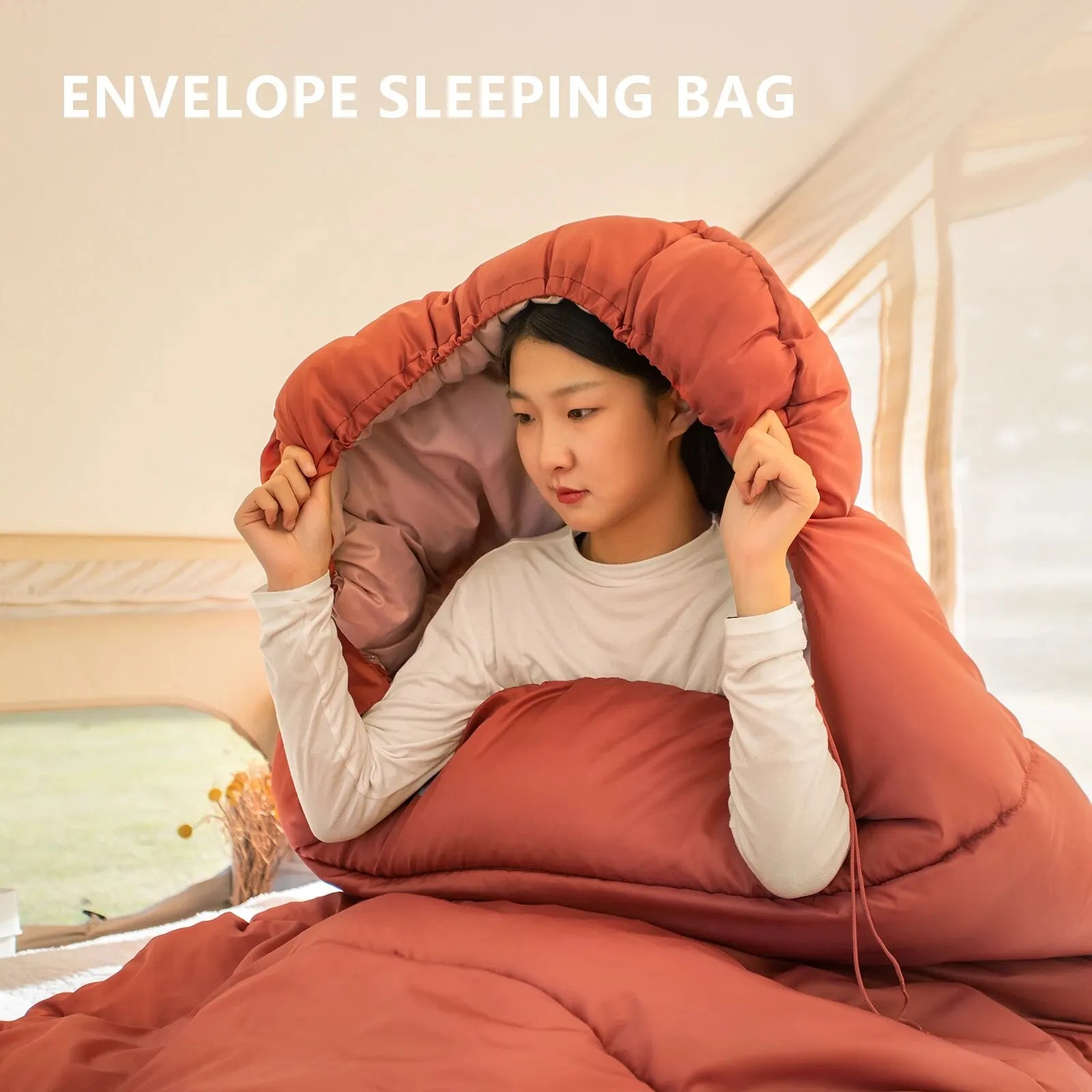BISINNA Large 3-Season Camping Sleeping Bag