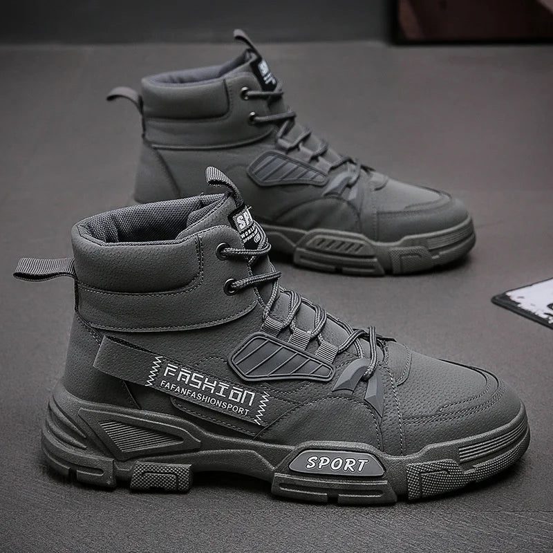 2024 Men's Fashion Leather High-Top Boots