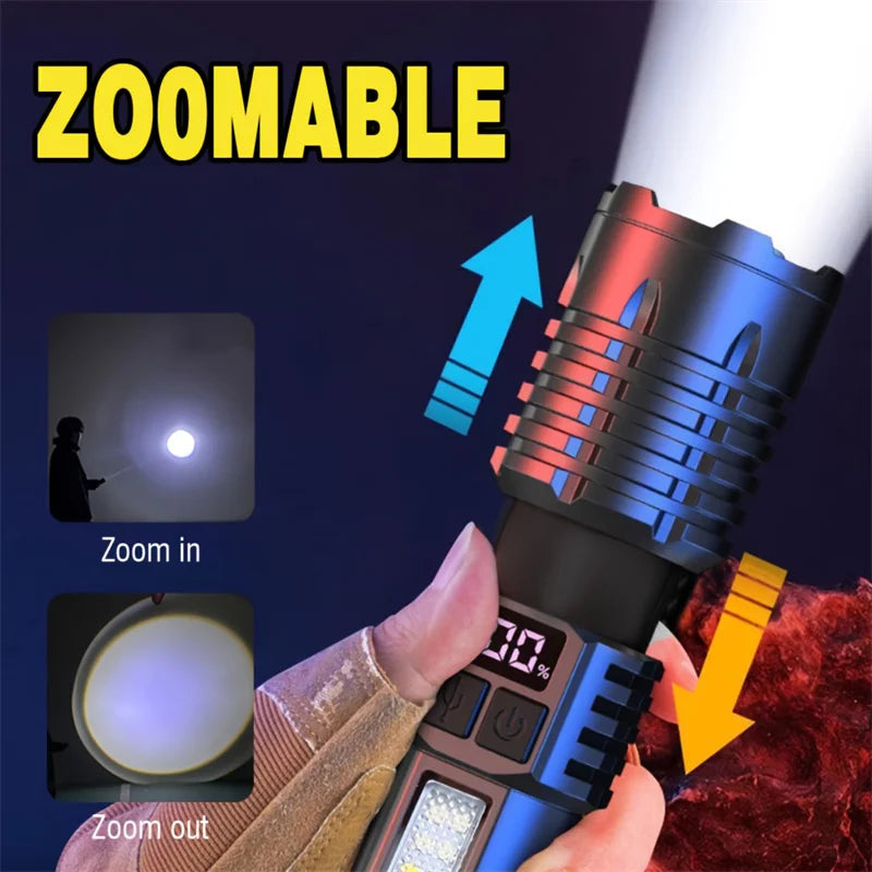 High-Power Rechargeable LED Flashlight
