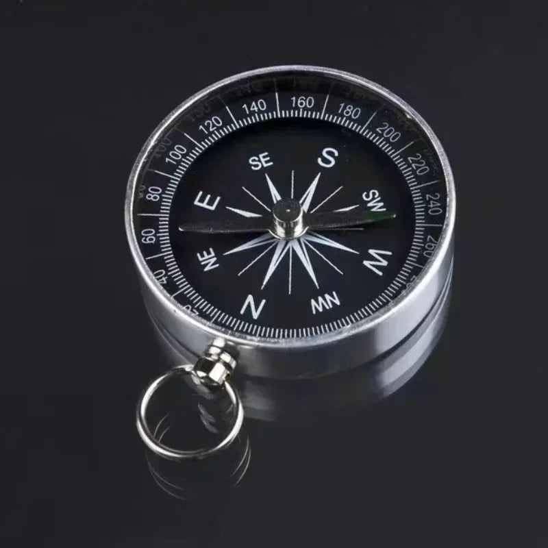 Mini Aluminum Alloy Compass Keychain