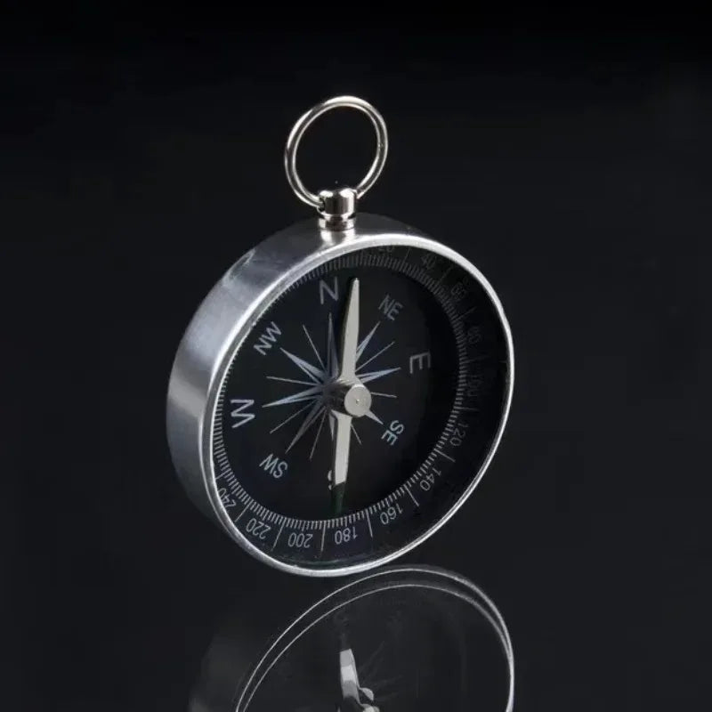 Mini Aluminum Alloy Compass Keychain