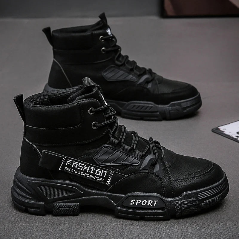 2024 Men's Fashion Leather High-Top Boots