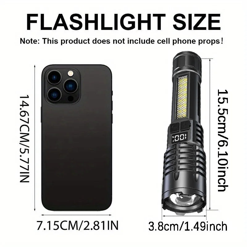 High-Power Rechargeable LED Flashlight
