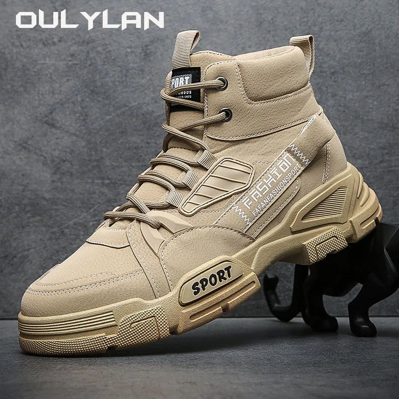 2024 Men's Fashion Leather High-Top Boots