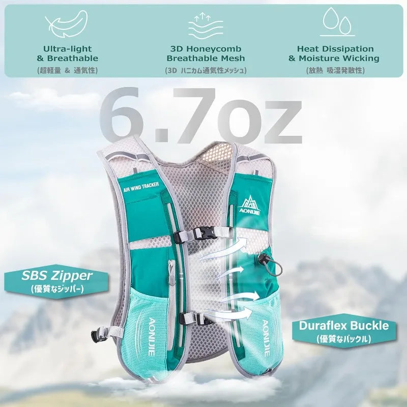 5L Hydration Running Vest Backpack