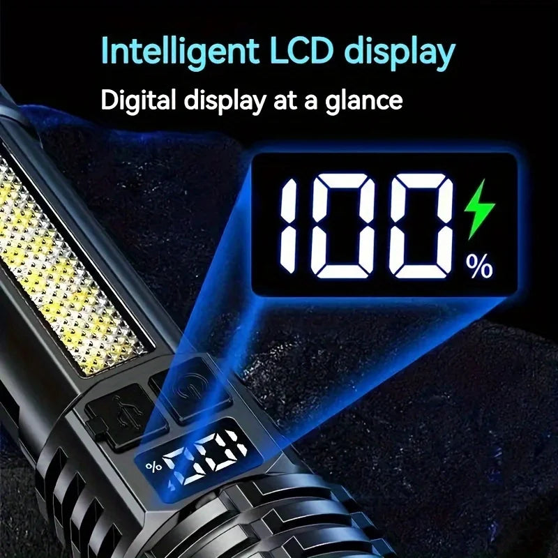 High-Power Rechargeable LED Flashlight