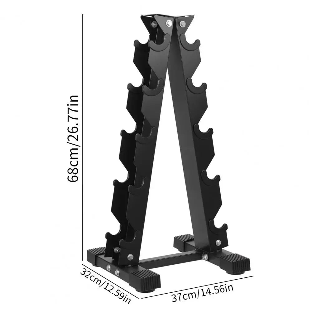 5-Tier Dumbbell Rack Storage Holder