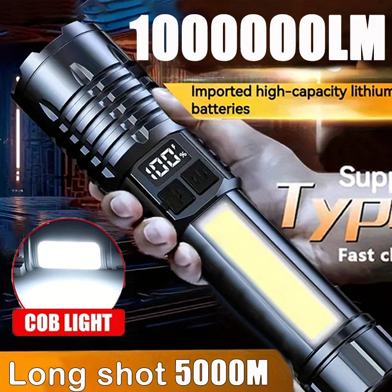 High-Power Rechargeable LED Flashlight