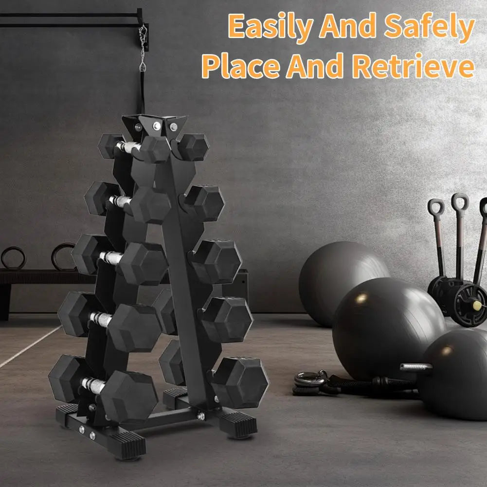 5-Tier Dumbbell Rack Storage Holder